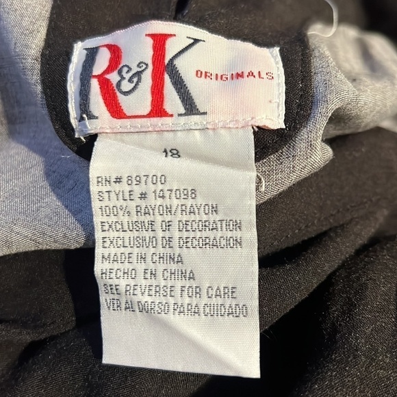 R & K shift sleeveless dress with sequins size 18 - Picture 8 of 8